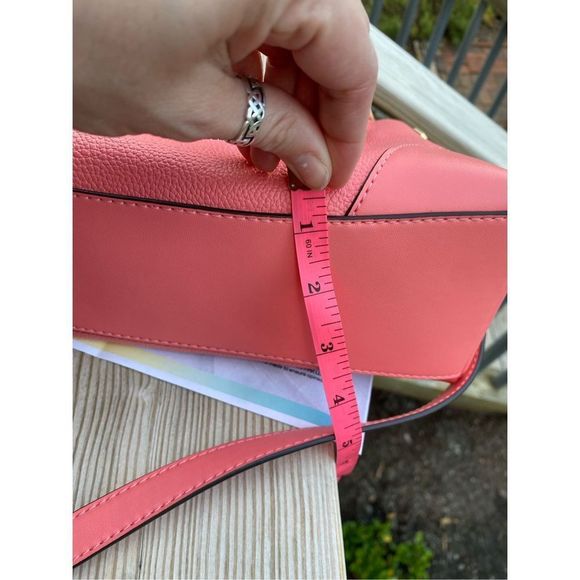 Michael Kors 🐾 NWT Coral Reef Crosby Medium Leather Shoulder Bag, MSRP $248 - Picture 14 of 16